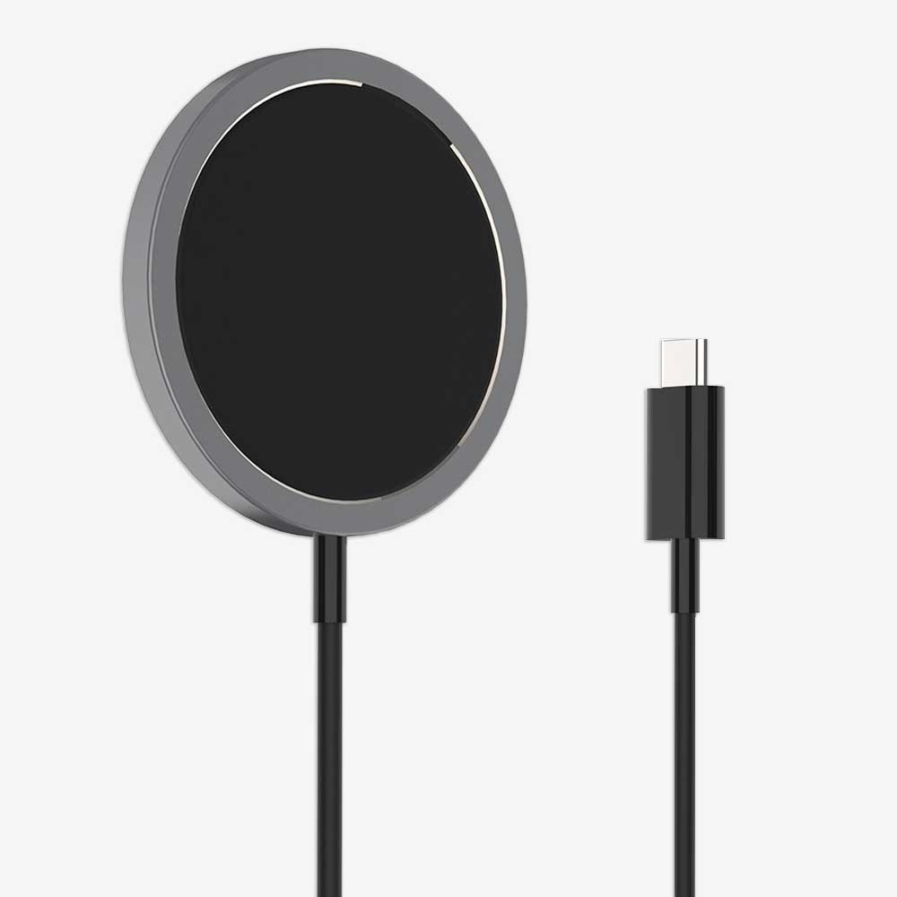 15W MagSafe Wireless Charger for iPhone - iQuick in Black - MJ Gadgets