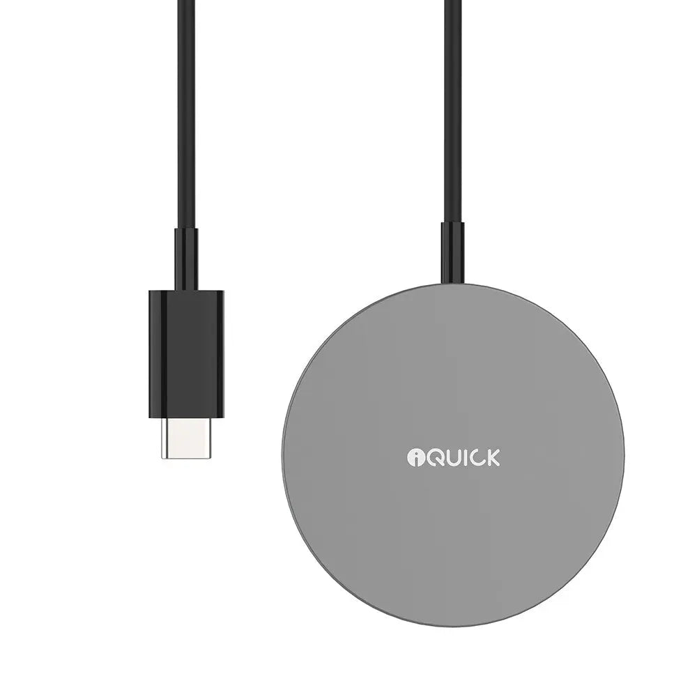 15W MagSafe Wireless Charger for iPhone - iQuick in Black - MJ Gadgets