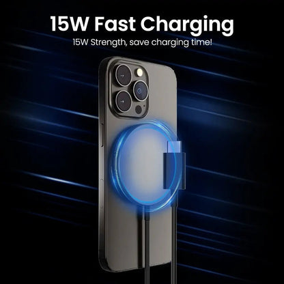 15W MagSafe Wireless Charger for iPhone - iQuick in Black - MJ Gadgets