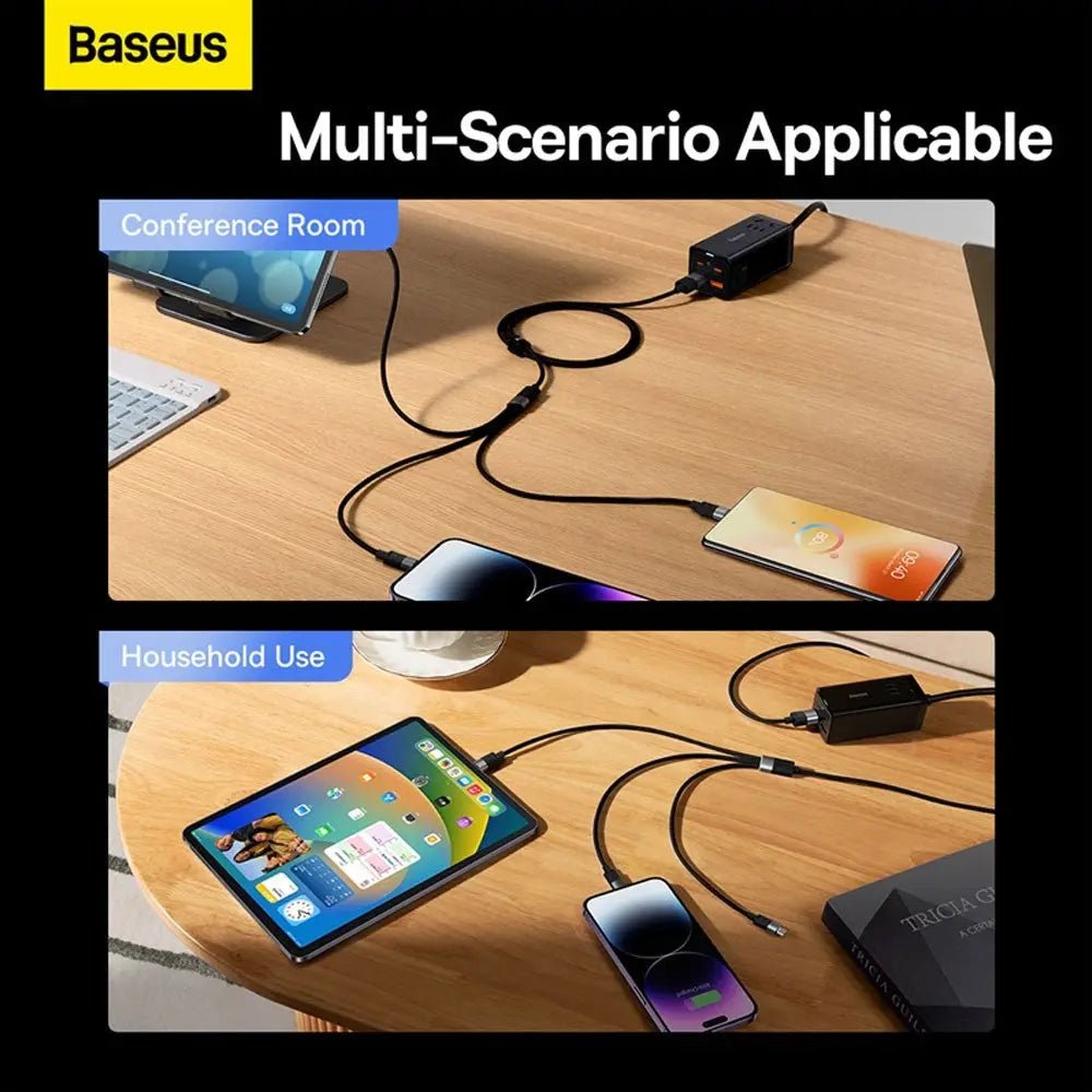 3 - in - 1 Charging Cable | Baseus Multi - Device Fast Charger - MJ Gadgets