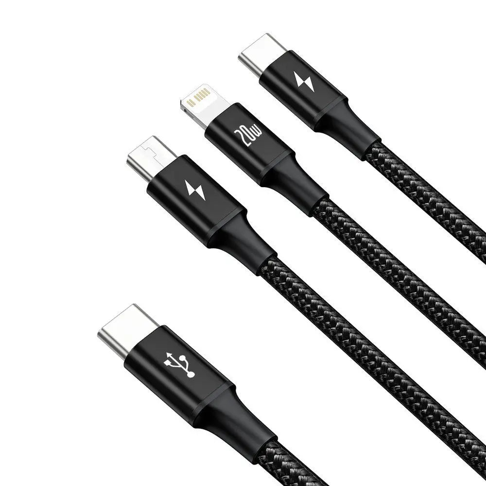 3 - in - 1 Charging Cable | PD 20W Fast Charging by Baseus - MJ Gadgets