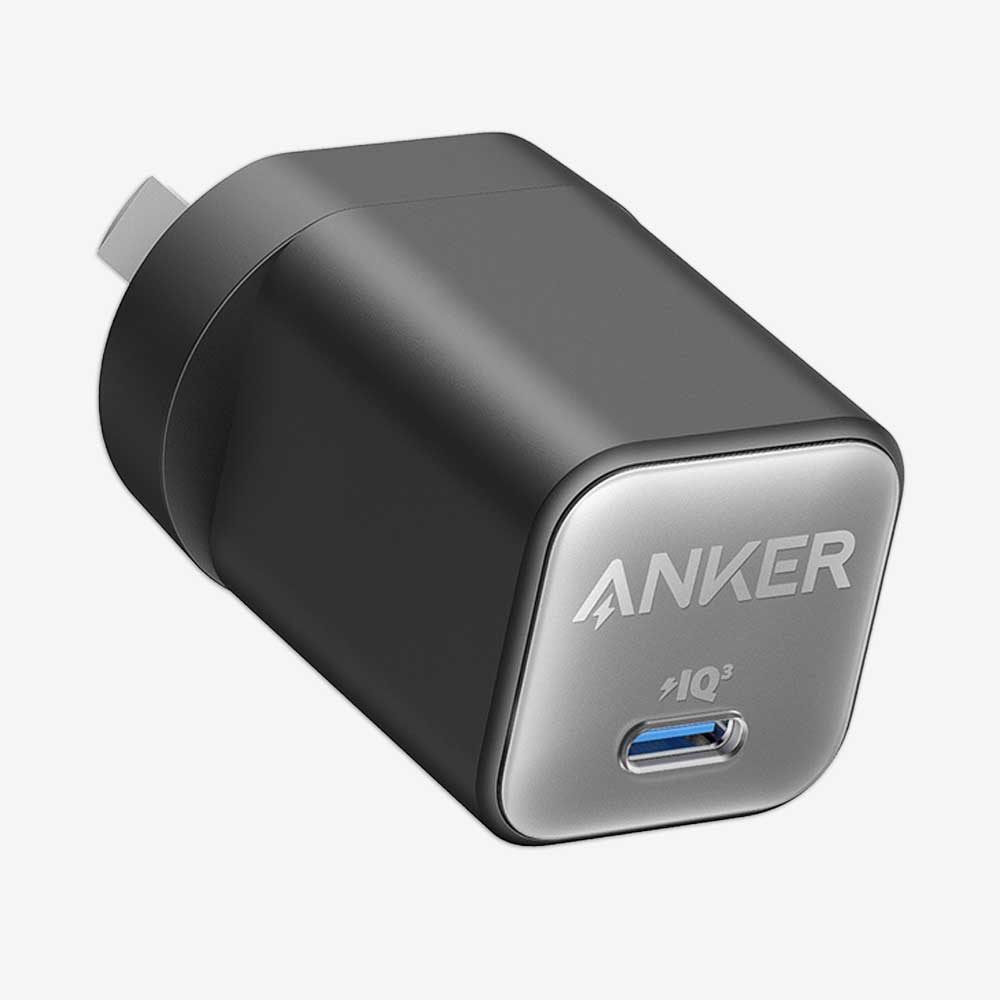 30W Anker Charger 511 Nano Fast Charging Power Adapter - Black - MJ Gadgets