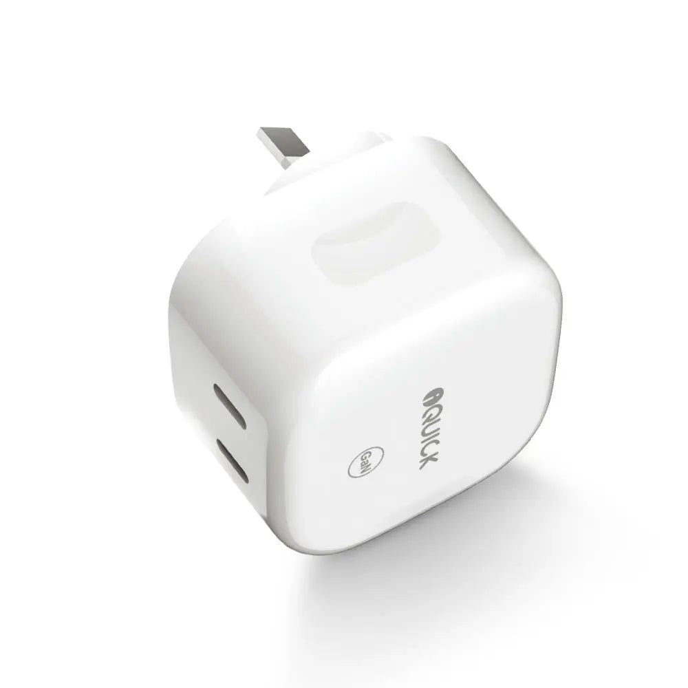 35W Dual USB - C Fast Charger - iQuick NANO Energy 1 - White - MJ Gadgets