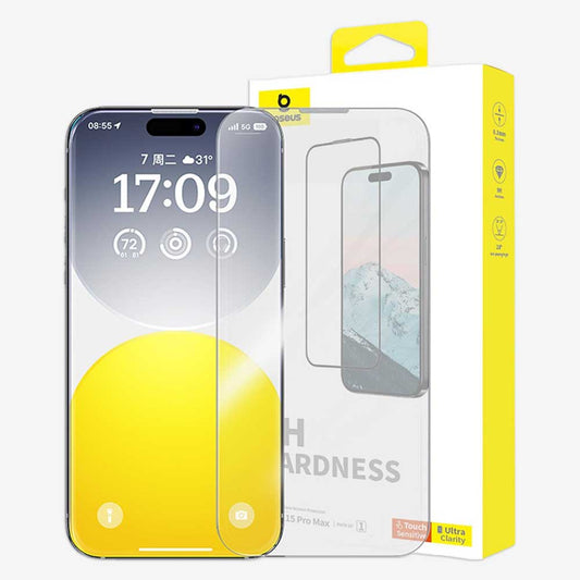 Tempered Glass Screen Protector | iPhone 15 Pro Max by Baseus - MJ Gadgets