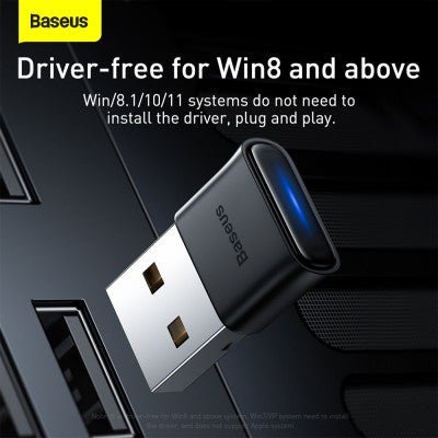 USB Bluetooth Adapter | Bluetooth 5.0 20m Range, Plug & Play - MJ Gadgets